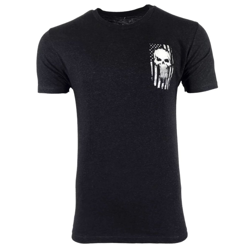 Howitzer Style Men's T-Shirt SKULL FLAG Military Grunt S M L XL 2XL 3XL - Picture 4 of 12